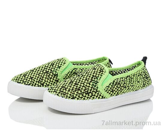 Слипоны детские без шнурков Лето WH02 салатовий (6 пар р.31-36) "Waldem" недорого оптом от прямого поставщика Фотография Слипоны детские без шнурков Лето WH02 салатовий (6 пар р.31-36) "Waldem" недорого оптом от прямого поставщика