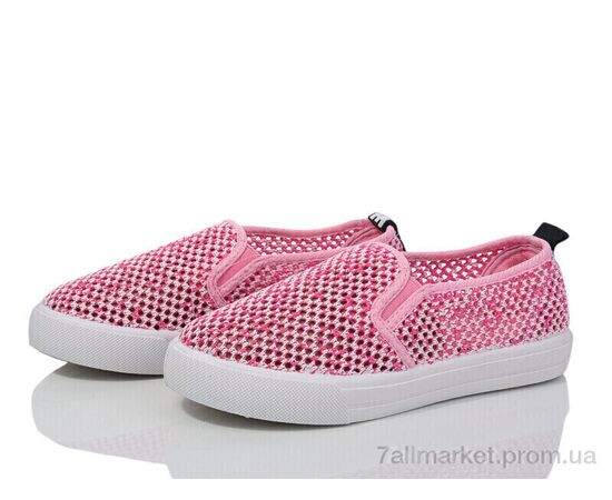 Слипоны детские без шнурков Лето WH02 рожевий (6 пар р.31-36) "Waldem" недорого оптом от прямого поставщика Фотография Слипоны детские без шнурков Лето WH02 рожевий (6 пар р.31-36) "Waldem" недорого оптом от прямого поставщика