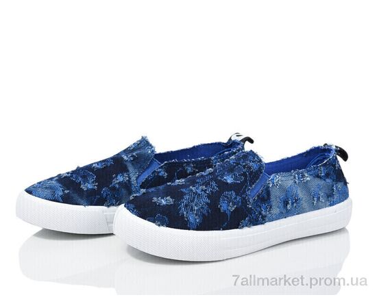 Слипоны детские без шнурков Весна/осень WH48 синій (6 пар р.31-36) "Waldem" недорого оптом от прямого поставщика Фотография Слипоны детские без шнурков Весна/осень WH48 синій (6 пар р.31-36) "Waldem" недорого оптом от прямого поставщика