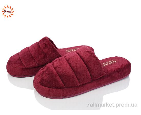 Тапки жіночі для будинку Весна/осінь 3H бордо (8 пар р.37-40) "Jumay" недорого оптом від прямого постачальника Тапки жіночі для будинку Весна/осінь 3H бордо (8 пар р.37-40) "Jumay" недорого оптом від прямого постачальника