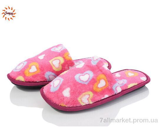 Тапки жіночі для будинку Весна/осінь Капці жін серце кольор.-рожеві (7 пар р.37-40) "Jumay" недорого оптом від прямого постачальника Тапки жіночі для будинку Весна/осінь Капці жін серце кольор.-рожеві (7 пар р.37-40) "Jumay" недорого оптом від прямого постачальника