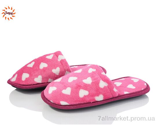 Тапки женские для дома Весна/осень Капці жін серце рожеві (7 пар р.37-40) "Jumay" недорого оптом от прямого поставщика Фотография Тапки женские для дома Весна/осень Капці жін серце рожеві (7 пар р.37-40) "Jumay" недорого оптом от прямого поставщика