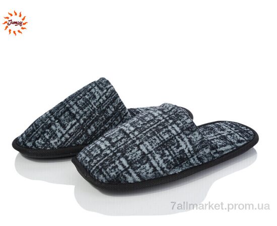 Тапки мужские домашние Весна/осень Капці чол. смужка чорні (7 пар р.41-45) "Jumay" недорого оптом от прямого поставщика Фотография Тапки мужские домашние Весна/осень Капці чол. смужка чорні (7 пар р.41-45) "Jumay" недорого оптом от прямого поставщика