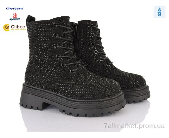 Ботинки детские удобные зима S4 black (8 пар р.31-36) "Clibee-Doremi" недорого оптом от прямого поставщика Фотография Ботинки детские удобные зима S4 black (8 пар р.31-36) "Clibee-Doremi" недорого оптом от прямого поставщика