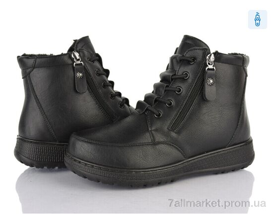 Ботинки женские стильные зима 60922 black (8 пар р.37-42) "Baolikang" недорого оптом от прямого поставщика Фотография Ботинки женские стильные зима 60922 black (8 пар р.37-42) "Baolikang" недорого оптом от прямого поставщика