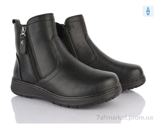 Ботинки женские стильные зима 60933 black (8 пар р.37-42) "Baolikang" недорого оптом от прямого поставщика Фотография Ботинки женские стильные зима 60933 black (8 пар р.37-42) "Baolikang" недорого оптом от прямого поставщика