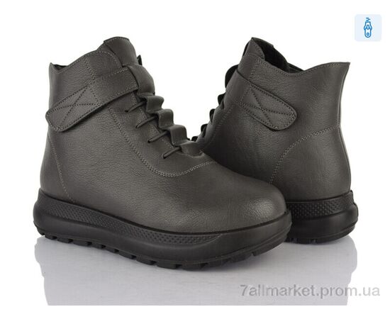 Ботинки женские стильные зима 60988 grey (8 пар р.37-42) "Baolikang" недорого оптом от прямого поставщика Фотография Ботинки женские стильные зима 60988 grey (8 пар р.37-42) "Baolikang" недорого оптом от прямого поставщика