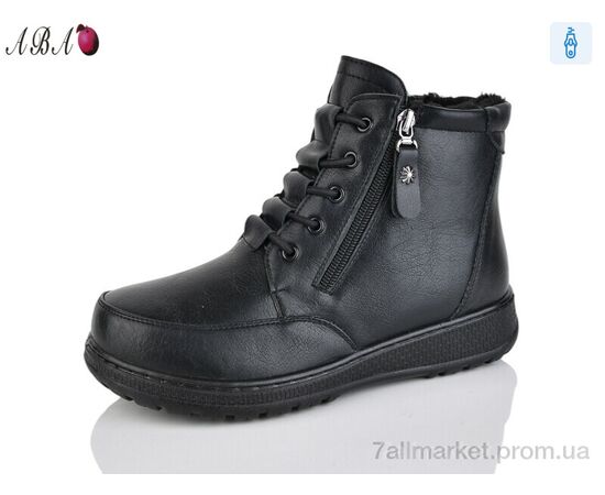 Ботинки женские стильные зима 60922 black (8 пар р.37-42) "Aba" недорого оптом от прямого поставщика Фотография Ботинки женские стильные зима 60922 black (8 пар р.37-42) "Aba" недорого оптом от прямого поставщика