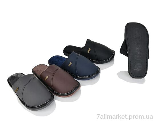 Тапки чоловічі домашні Весна/осінь 6045 mix (6 пар р.42-47) "Vladimir" недорого оптом від прямого постачальника Тапки чоловічі домашні Весна/осінь 6045 mix (6 пар р.42-47) "Vladimir" недорого оптом від прямого постачальника