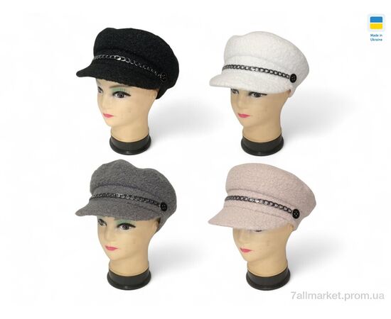 Кепка женская Зима 0441 mix (4 шт. р.сетка 52-62) "Mabi" недорого оптом от прямого поставщика Фотография Кепка женская Зима 0441 mix (4 шт. р.сетка 52-62) "Mabi" недорого оптом от прямого поставщика