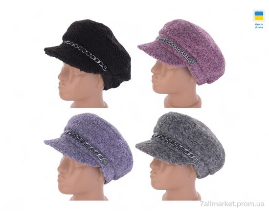 Кепка женская Зима 0442 mix (4 шт. р.сетка 52-62) "Mabi" недорого оптом от прямого поставщика Фотография Кепка женская Зима 0442 mix (4 шт. р.сетка 52-62) "Mabi" недорого оптом от прямого поставщика