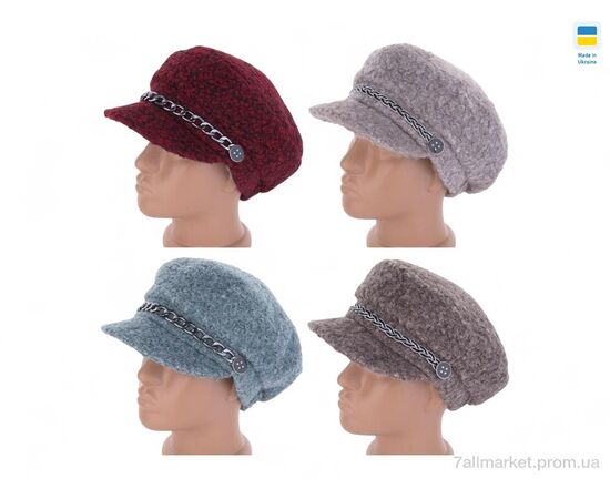 Кепка женская Зима 0443 mix (4 шт. р.сетка 52-62) "Mabi" недорого оптом от прямого поставщика Фотография Кепка женская Зима 0443 mix (4 шт. р.сетка 52-62) "Mabi" недорого оптом от прямого поставщика