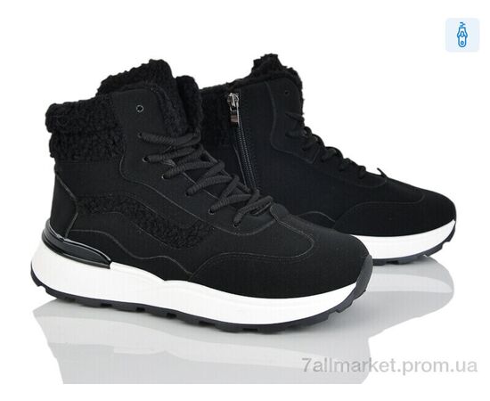 Ботинки женские стильные зима 8712 black (8 пар р.36-41) "Baolikang" недорого оптом от прямого поставщика Фотография Ботинки женские стильные зима 8712 black (8 пар р.36-41) "Baolikang" недорого оптом от прямого поставщика