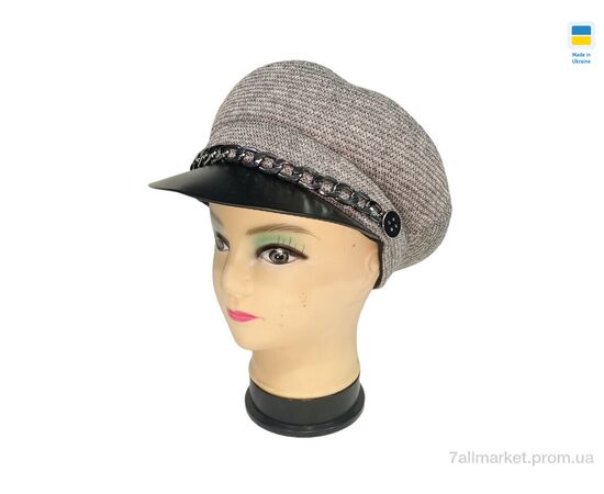 Кепка женская Зима 0479 сірий (5 шт. р.сетка 56-62) "Mabi" недорого оптом от прямого поставщика Фотография Кепка женская Зима 0479 сірий (5 шт. р.сетка 56-62) "Mabi" недорого оптом от прямого поставщика