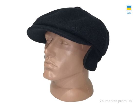 Кепка для мужчин Зима 0487 чорний (5 шт. р.сетка 56-60) "Mabi" недорого оптом от прямого поставщика Фотография Кепка для мужчин Зима 0487 чорний (5 шт. р.сетка 56-60) "Mabi" недорого оптом от прямого поставщика