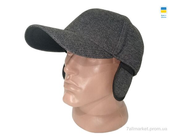 Кепка для мужчин Зима 0493 сірий (3 шт. р.сетка M-XL) "Mabi" недорого оптом от прямого поставщика Фотография Кепка для мужчин Зима 0493 сірий (3 шт. р.сетка M-XL) "Mabi" недорого оптом от прямого поставщика