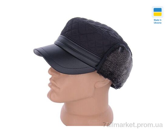 Кепка для мужчин Зима 0496 німка зимова вуха хутро чорний (4 шт. р.сетка 57-60) "Mabi" недорого оптом от прямого поставщика Фотография Кепка для мужчин Зима 0496 німка зимова вуха хутро чорний (4 шт. р.сетка 57-60) "Mabi" недорого оптом от прямого поставщика