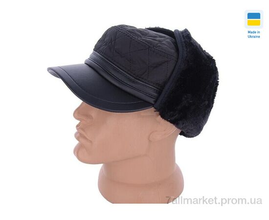 Кепка для мужчин Зима 0497 німка зимова вуха хутро чорний (4 шт. р.сетка 57-60) "Mabi" недорого оптом от прямого поставщика Фотография Кепка для мужчин Зима 0497 німка зимова вуха хутро чорний (4 шт. р.сетка 57-60) "Mabi" недорого оптом от прямого поставщика