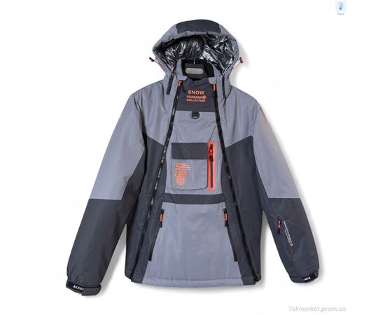 Куртка мужская Зима S23022-22 grey (5 шт. р.сетка M-3XL) "Audsa" недорого оптом от прямого поставщика Фотография Куртка мужская Зима S23022-22 grey (5 шт. р.сетка M-3XL) "Audsa" недорого оптом от прямого поставщика