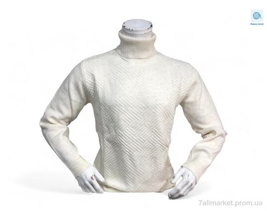 Свитер мужской Весна/осень 202416 молочний (3 шт. р.сетка L-2XL) "TurkishBrend" недорого оптом от прямого поставщика Фотография Свитер мужской Весна/осень 202416 молочний (3 шт. р.сетка L-2XL) "TurkishBrend" недорого оптом от прямого поставщика