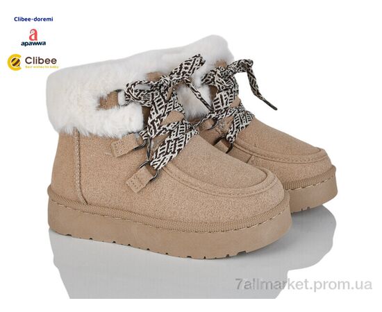 Угги детские утепленные зима M7617 khaki (8 пар р.30-35) "Clibee-Doremi" недорого оптом от прямого поставщика Фотография Угги детские утепленные зима M7617 khaki (8 пар р.30-35) "Clibee-Doremi" недорого оптом от прямого поставщика