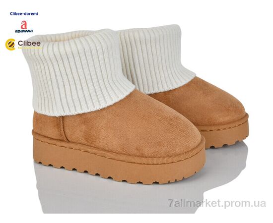 Угги детские утепленные зима F950C camel (8 пар р.31-36) "Clibee-Doremi" недорого оптом от прямого поставщика Фотография Угги детские утепленные зима F950C camel (8 пар р.31-36) "Clibee-Doremi" недорого оптом от прямого поставщика
