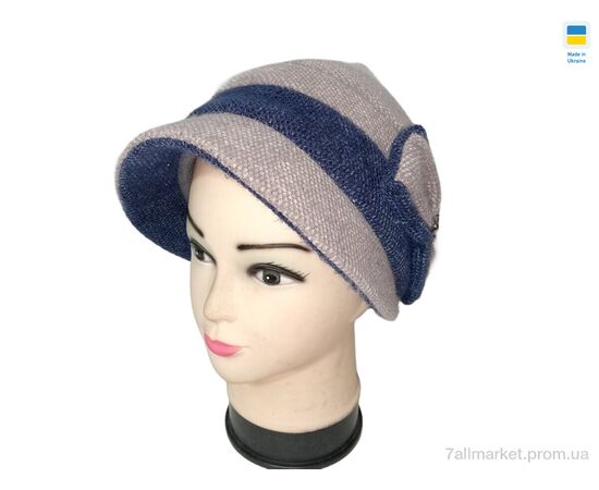 Капелюх жіночий Зима 0547 бежево-синій (4 шт. р.сітка56-60) "Mabi" недорого оптом від прямого постачальника Капелюх жіночий Зима 0547 бежево-синій (4 шт. р.сітка56-60) "Mabi" недорого оптом від прямого постачальника