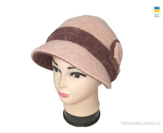 Капелюх жіночий Зима 0549 бежево-шоколадний (4 шт. р.сітка56-60) "Mabi" недорого оптом від прямого постачальника Капелюх жіночий Зима 0549 бежево-шоколадний (4 шт. р.сітка56-60) "Mabi" недорого оптом від прямого постачальника