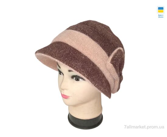 Капелюх жіночий Зима 0552 шоколадно-бежевий (4 шт. р.сітка56-60) "Mabi" недорого оптом від прямого постачальника Капелюх жіночий Зима 0552 шоколадно-бежевий (4 шт. р.сітка56-60) "Mabi" недорого оптом від прямого постачальника