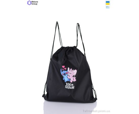 Рюкзак-мешок детский Весна/осень 9052 black (5 шт. р.сетка ) "Reluna Group" недорого оптом от прямого поставщика Фотография Рюкзак-мешок детский Весна/осень 9052 black (5 шт. р.сетка ) "Reluna Group" недорого оптом от прямого поставщика