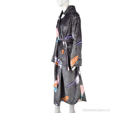 Халат женский Зима 002-4 grey (3 шт. р.сетка XL-3XL) "Banko" недорого оптом от прямого поставщика Фотография Халат женский Зима 002-4 grey (3 шт. р.сетка XL-3XL) "Banko" недорого оптом от прямого поставщика