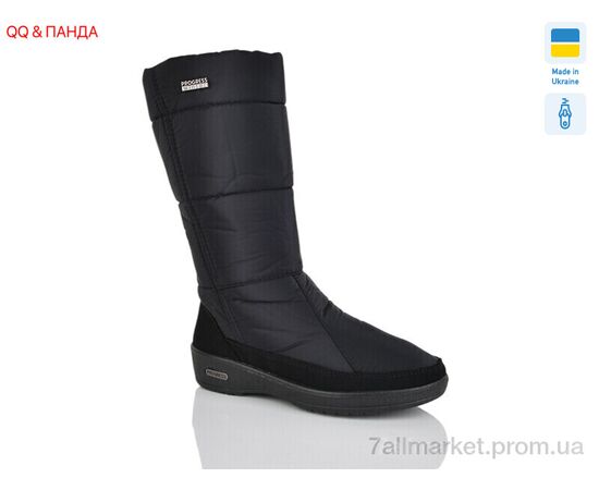 Чоботи жіночі зручні Зима П2002 чорний (6 пар р.37-41) "QQ&Панда" недорого оптом від прямого постачальника Чоботи жіночі зручні Зима П2002 чорний (6 пар р.37-41) "QQ&Панда" недорого оптом від прямого постачальника