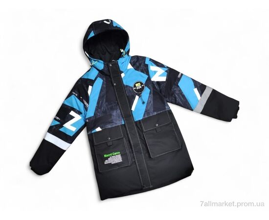 Куртка дитяча Зима 22099 синій з чорним (4 шт. р.сітка13-16) "Kids-modnik" недорого оптом від прямого постачальника Куртка дитяча Зима 22099 синій з чорним (4 шт. р.сітка13-16) "Kids-modnik" недорого оптом від прямого постачальника