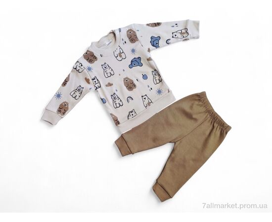 Дитяча піжама Весна/осінь 35601 коричневий реглан-штани (4 шт. р.сітка6-24) "Kids-modnik" недорого оптом від прямого постачальника Дитяча піжама Весна/осінь 35601 коричневий реглан-штани (4 шт. р.сітка6-24) "Kids-modnik" недорого оптом від прямого постачальника