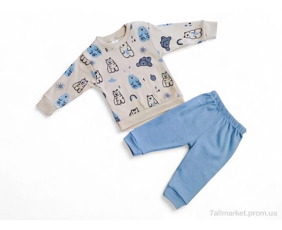 Дитяча піжама Весна/осінь 35601 блакитний реглан-штани (4 шт. р.сітка6-24) "Kids-modnik" недорого оптом від прямого постачальника Дитяча піжама Весна/осінь 35601 блакитний реглан-штани (4 шт. р.сітка6-24) "Kids-modnik" недорого оптом від прямого постачальника