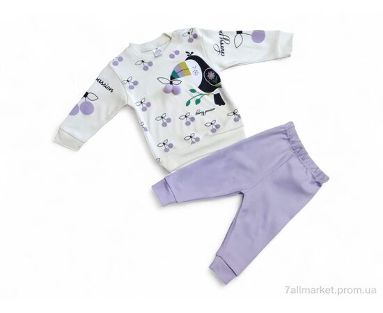 Дитяча піжама Весна/осінь 35652 бузковий реглан-штани (4 шт. р.сітка6-24) "Kids-modnik" недорого оптом від прямого постачальника Дитяча піжама Весна/осінь 35652 бузковий реглан-штани (4 шт. р.сітка6-24) "Kids-modnik" недорого оптом від прямого постачальника