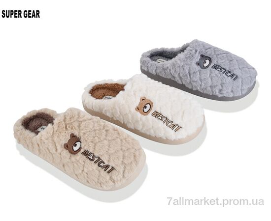 Тапки женские для дома зима 7818 mix (12 пар р.36-41) "Super Gear" недорого оптом от прямого поставщика Фотография Тапки женские для дома зима 7818 mix (12 пар р.36-41) "Super Gear" недорого оптом от прямого поставщика