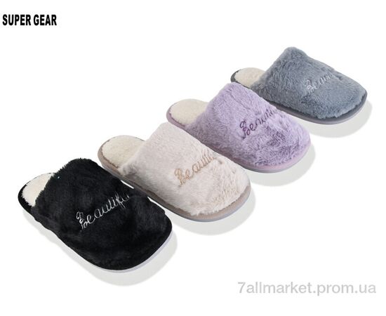 Тапки жіночі для будинку Зима 7819 mix (12 пар р.36-41) "Super Gear" недорого оптом від прямого постачальника Тапки жіночі для будинку Зима 7819 mix (12 пар р.36-41) "Super Gear" недорого оптом від прямого постачальника