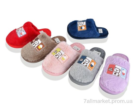 Тапки детские домашние зима Шльопки дит. 207 mix (12 пар р.30-35) "Progress" недорого оптом от прямого поставщика Фотография Тапки детские домашние зима Шльопки дит. 207 mix (12 пар р.30-35) "Progress" недорого оптом от прямого поставщика
