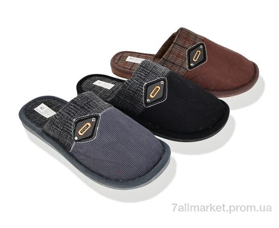 Тапки чоловічі домашні Весна/осінь Шльопки М 369 mix (12 пар р.41-45) "Progress" недорого оптом від прямого постачальника Тапки чоловічі домашні Весна/осінь Шльопки М 369 mix (12 пар р.41-45) "Progress" недорого оптом від прямого постачальника