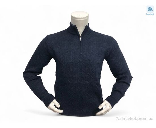 Свитер мужской Весна/осень 25008 т.синій (3 шт. р.сетка L-2XL) "TurkishBrend" недорого оптом от прямого поставщика Фотография Свитер мужской Весна/осень 25008 т.синій (3 шт. р.сетка L-2XL) "TurkishBrend" недорого оптом от прямого поставщика