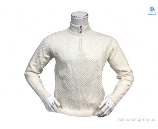 Свитер мужской Весна/осень 25008 молочний (3 шт. р.сетка L-2XL) "TurkishBrend" недорого оптом от прямого поставщика Фотография Свитер мужской Весна/осень 25008 молочний (3 шт. р.сетка L-2XL) "TurkishBrend" недорого оптом от прямого поставщика
