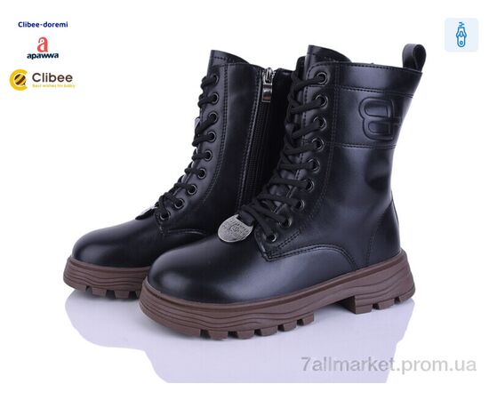 Ботинки детские удобные зима C9005 black (8 пар р.31-36) "Clibee-Doremi" недорого оптом от прямого поставщика Фотография Ботинки детские удобные зима C9005 black (8 пар р.31-36) "Clibee-Doremi" недорого оптом от прямого поставщика