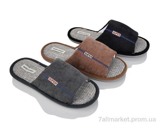 Тапки чоловічі домашні Весна/осінь MU10244 mix (12 пар р.41-46) "Soylu" недорого оптом від прямого постачальника Тапки чоловічі домашні Весна/осінь MU10244 mix (12 пар р.41-46) "Soylu" недорого оптом від прямого постачальника