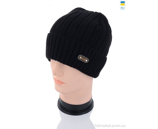 Шапка чоловіча Зима MW005-1 на флісі black (5 шт. р.сітка56-60) "Angelica" недорого оптом від прямого постачальника Шапка чоловіча Зима MW005-1 на флісі black (5 шт. р.сітка56-60) "Angelica" недорого оптом від прямого постачальника