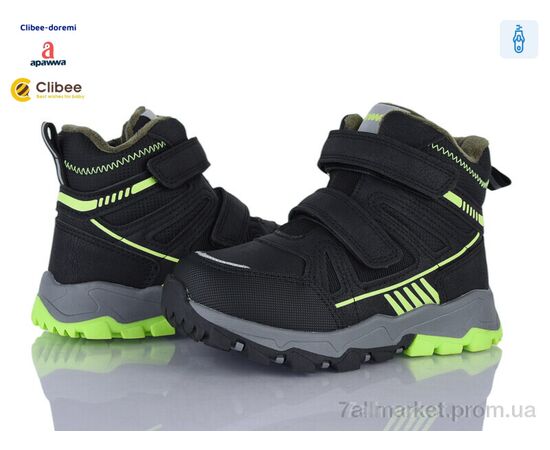 Черевики дитячі зручні Зима I6206L black-green (8 пар р.27-32) "Clibee-Doremi" недорого оптом від прямого постачальника Черевики дитячі зручні Зима I6206L black-green (8 пар р.27-32) "Clibee-Doremi" недорого оптом від прямого постачальника