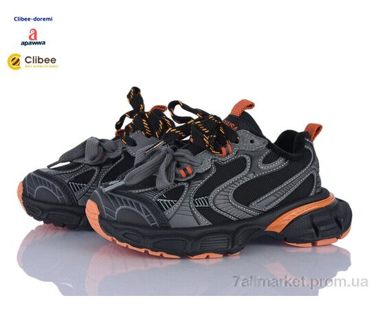 Кросівки дитячі модні Весна/осінь A503139 black-orange фліс (7 пар р.31-37) "Clibee-Doremi" недорого оптом від прямого постачальника Кросівки дитячі модні Весна/осінь A503139 black-orange фліс (7 пар р.31-37) "Clibee-Doremi" недорого оптом від прямого постачальника