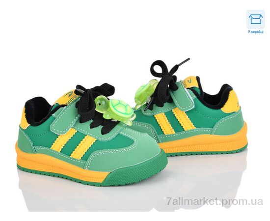 Кроссовки детские модные Весна/осень D37171 зелено-жовтий (8 пар р.22-26) "КалориЯ" недорого оптом от прямого поставщика Фотография Кроссовки детские модные Весна/осень D37171 зелено-жовтий (8 пар р.22-26) "КалориЯ" недорого оптом от прямого поставщика