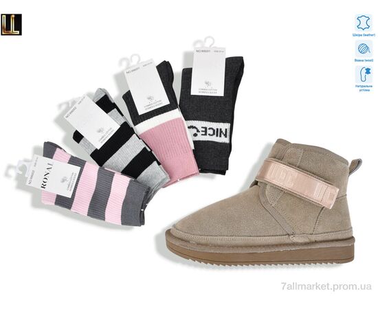 Уггі жіночі утеплені Зима L955-12A (8 пар р.36-41) "Lilin" недорого оптом від прямого постачальника Уггі жіночі утеплені Зима L955-12A (8 пар р.36-41) "Lilin" недорого оптом від прямого постачальника