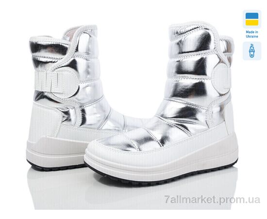 Дутики жіночі утеплені Зима 463 білий-срібло (8 пар р.37-42) "Paolla" недорого оптом від прямого постачальника Дутики жіночі утеплені Зима 463 білий-срібло (8 пар р.37-42) "Paolla" недорого оптом від прямого постачальника